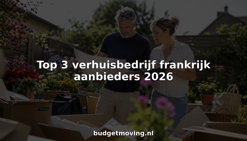 Stel bereidt verhuizing naar Frankrijk voor en oriënteert zich op verhuisdiensten