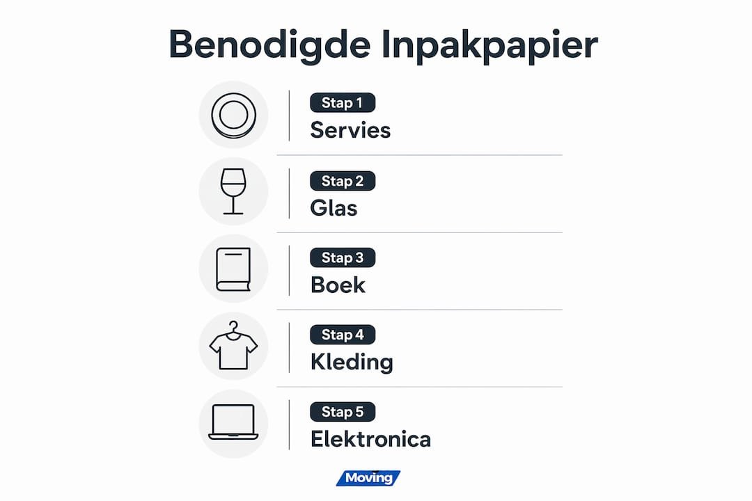 Overzichtelijke infographic: zo bepaal je hoeveel inpakpapier je nodig hebt
