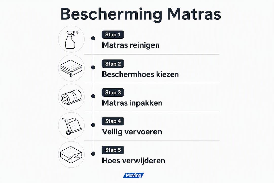 Infographic: 5 praktische tips om je matras te beschermen
