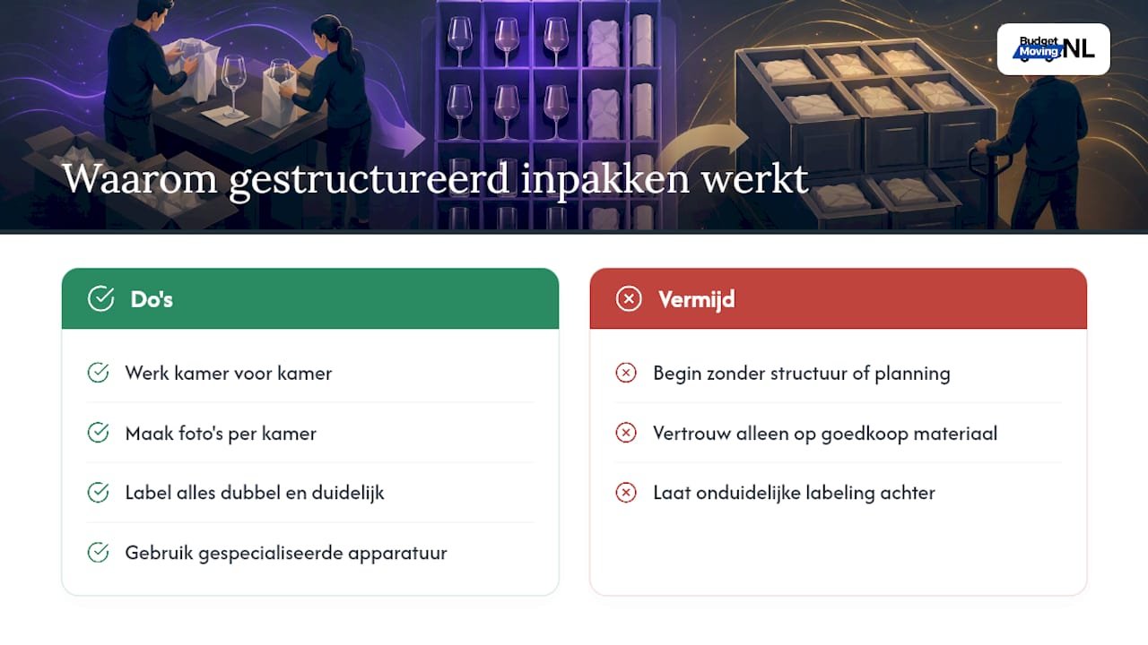 Waarom gestructureerd inpakken het grootste verschil maakt — overview diagram