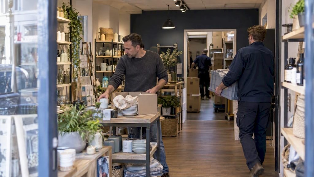 Showroom blijft open tijdens verhuizing van de voorraad