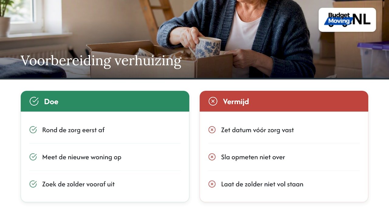 Drie verhuisfouten veroorzaken onrust en extra werk